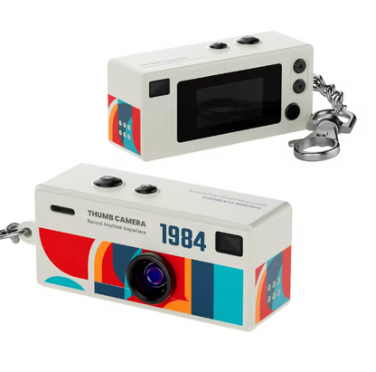 Mini Cámara Retro Llavero 1080P